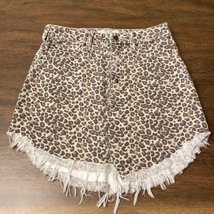 🐆Free People Cheetah / Leopard Skirt🐆